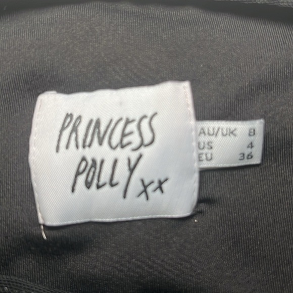 Princess Polly Charvi Mini Dress Black Size 4 - Picture 6 of 8